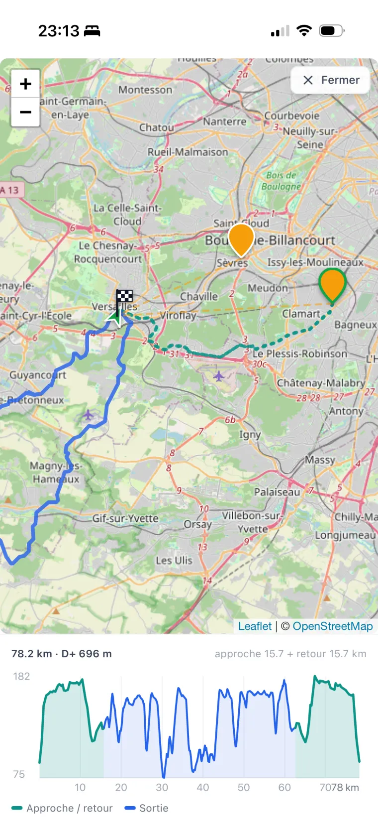 Group bike ride around a shared route