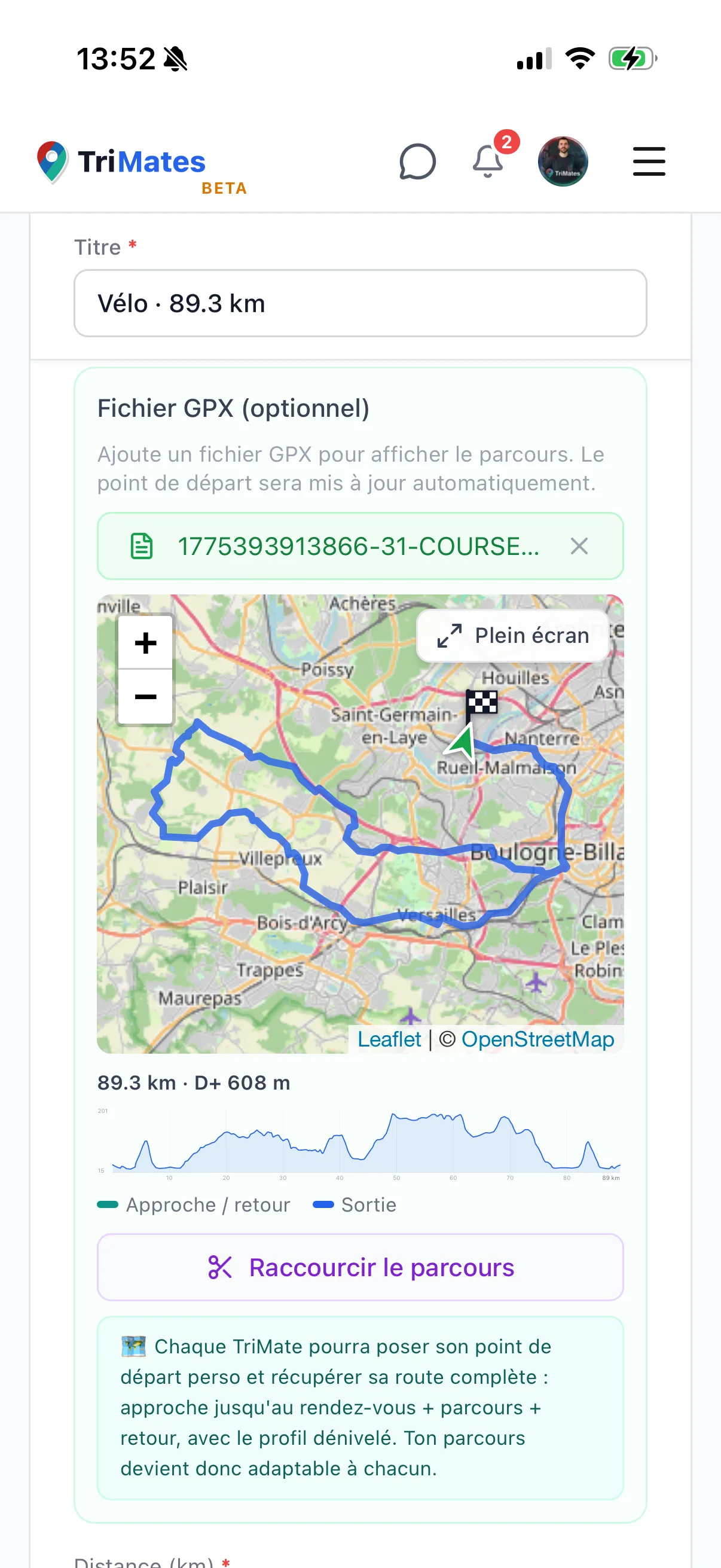 Import your track