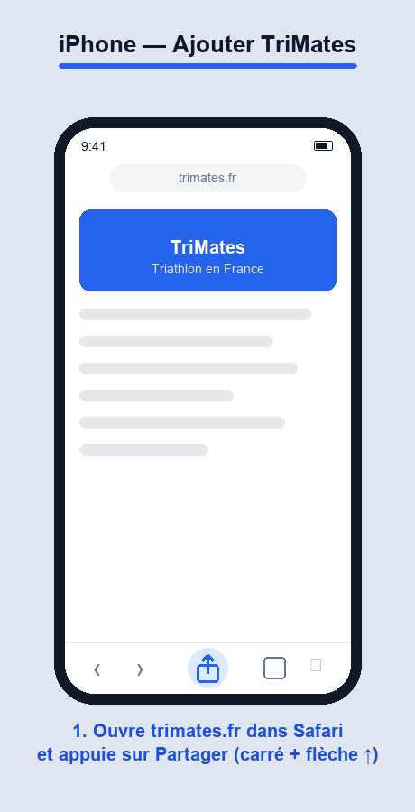 Animation: add TriMates to your home screen on iPhone
